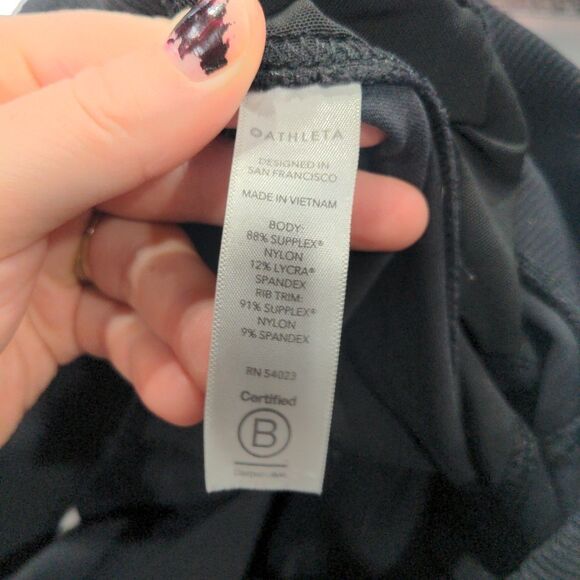 Athleta Womens Venice Jogger Size L Black Pockets Stretch Casual High Waisted - Picture 10 of 14